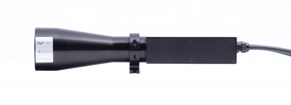 Side profile view of the miniLDV G5L 2D velocimeter by Measurement Science